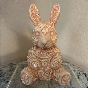 Lace ceramic bunny